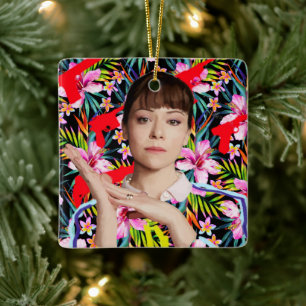 Orphan Black Alison - Blommönster Julgransprydnad Keramik