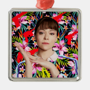 Orphan Black  Alison - Blommönster Julgransprydnad Metall