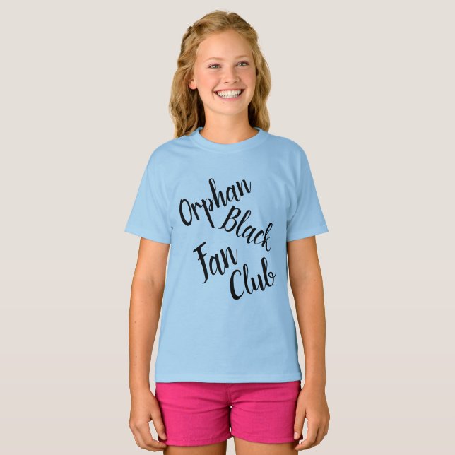 Orphan Black Fläkt Klubb tilty Skriva T Shirt (Hel framsida)