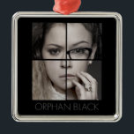Orphan Black | Klonkollage Julgransprydnad Metall<br><div class="desc">Den här moderna formen av kollage har stillbilder från varje huvudklonmedlem som stjärnor i den slå sci-fi-serien Orphan Black. Se Sarah Manning, Helena, Cosima och mer är den här coolan, edgy design som perfekt fångar kärnan i den här fantastisk show. En kollage som skiljer det dödliga fläkt från avslappnadens observatör....</div>