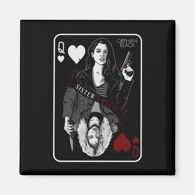 Orphan Black | Sarah & Helena - Sister/Sestra Magnet (Framsidan)