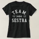 Orphan Black Team Sestra Tröja<br><div class="desc">Team Sestra. En retro,  sportig design inspirerad av Ukrainas ord för syster,  som Helena kallar Sarah i science fiction clone TV show Orphan Black.</div>
