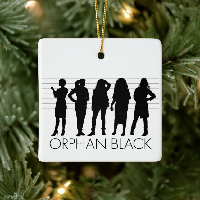 Orphan Black | Tecken Silhouette Julgransprydnad Keramik (Träd)
