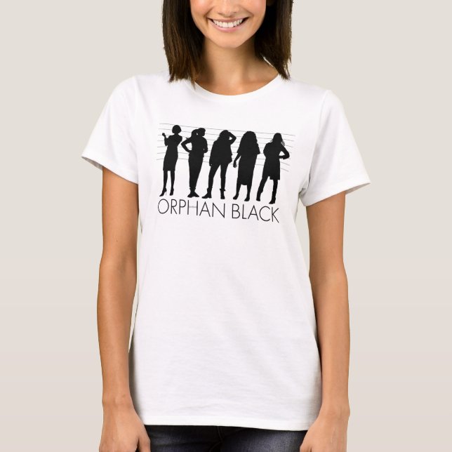 Orphan Black | Tecken Silhouette Tee Shirt (Framsida)