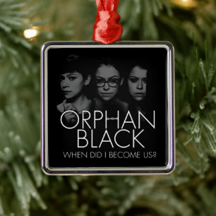 Orphan Black Tre Sestras Silhouette Julgransprydnad Metall