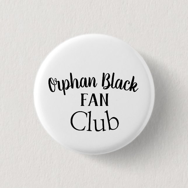 Orphan BlackFan Klubb typsnitt Knapp (Framsida)