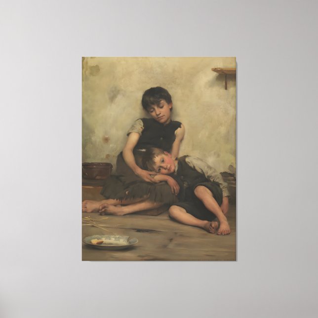 "Orphans" av Thomas Kennington (1885) - London, St Canvastryck (Framsida)