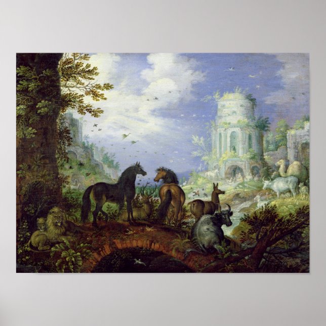 Orpheus Charming the Animals, 1626 Poster (Framsidan)
