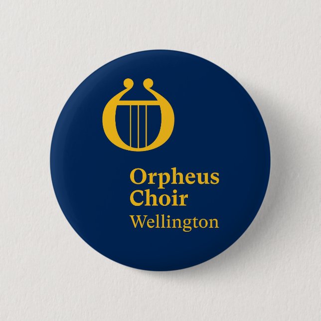 Orpheus Choir Wellington Badges Knapp (Framsida)