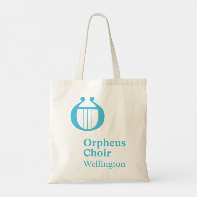 Orpheus Choir Wellington Tote Bag - logotyp för tu Tygkasse (Baksida)