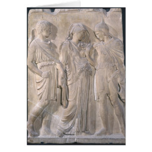 Orpheus, Eurydice och Hermes Hälsningskort