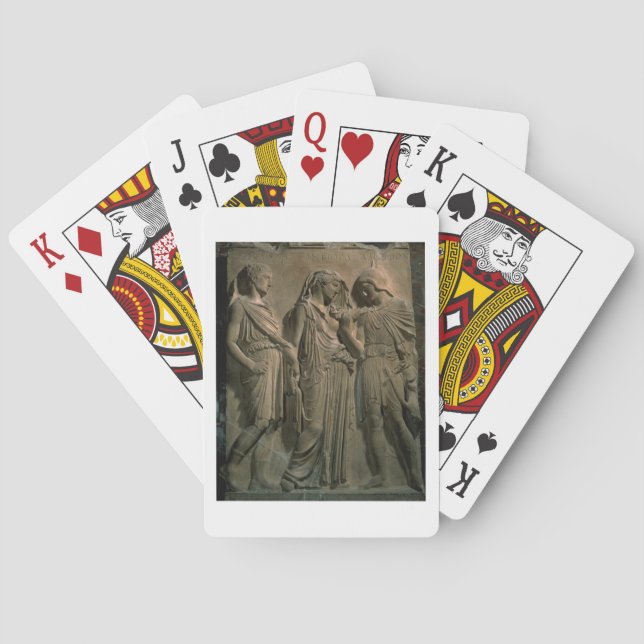 Orpheus, Eurydice och Hermes (marmor) Casinokort (Baksidan)