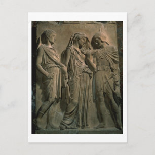 Orpheus, Eurydice och Hermes (marmor) Vykort