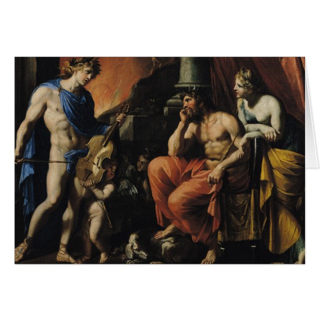Orpheus för Pluto och Persephone Hälsningskort (Framsidan Horizontal)