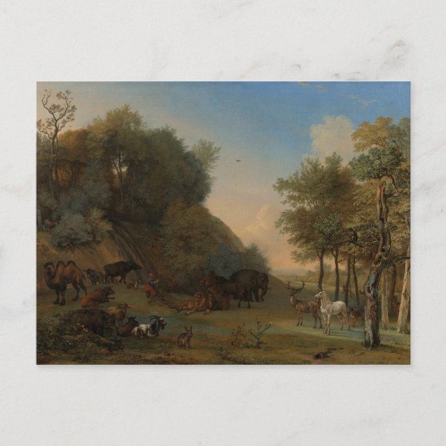 Orpheus och djur vykort (Framsida)