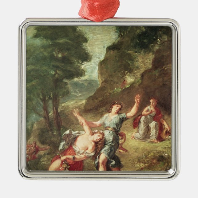 Orpheus och Eurydice, vår Julgransprydnad Metall (Framsidan)