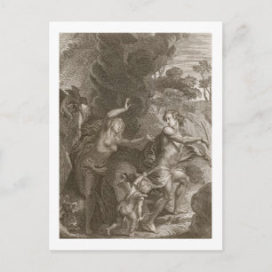 Orpheus, som leder Eurydice ut ur helvetet, ser ti Vykort