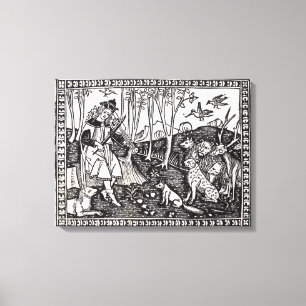 Orpheus som leker till djuren, 1500 canvastryck