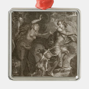 Orpheus som tillbaka leder Eurydice ut ur helvete, Julgransprydnad Metall