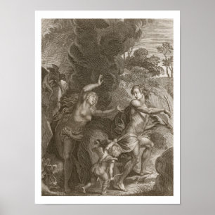 Orpheus som tillbaka leder Eurydice ut ur helvete, Poster