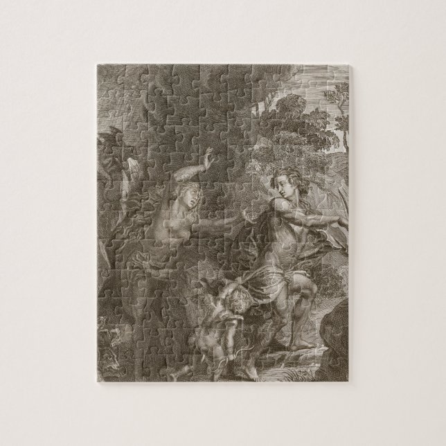 Orpheus som tillbaka leder Eurydice ut ur helvete, Pussel (Vertikal)