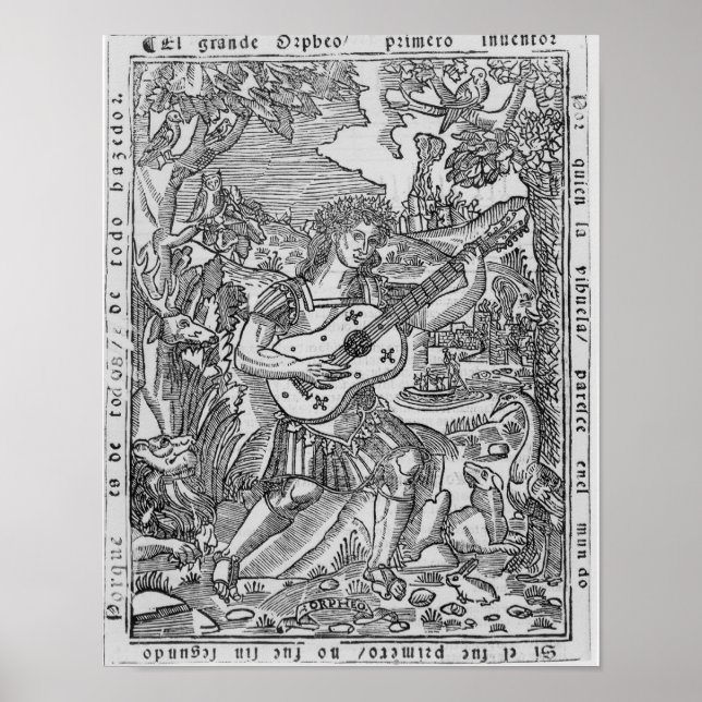 Orpheus Spela Music Poster (Framsidan)