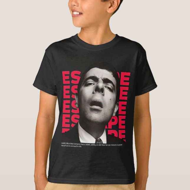 Orphic Bean Escape-design - motiveringscitat T Shirt (Framsida)