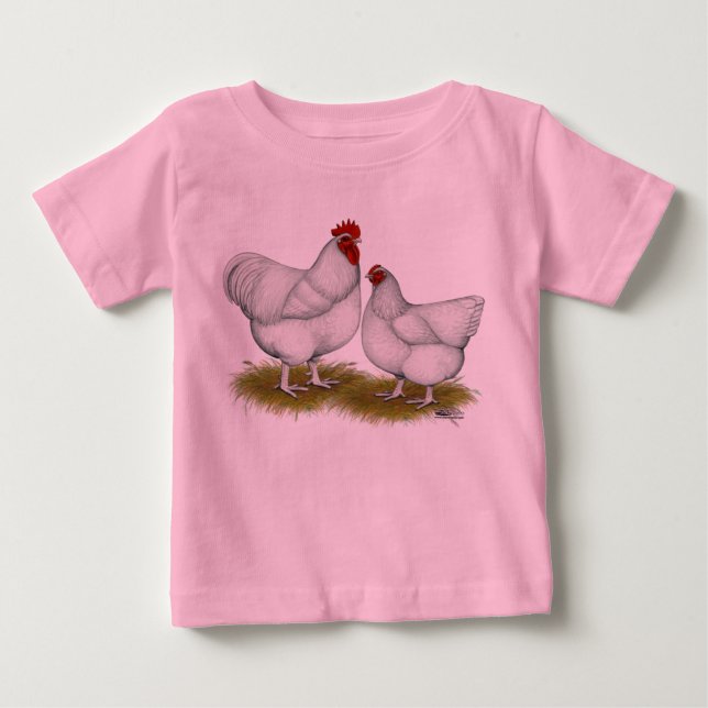 Orpington: Vitt par Tee Shirt (Framsida)