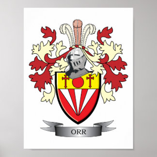 Orr Family Crest Jackar av Arm Poster