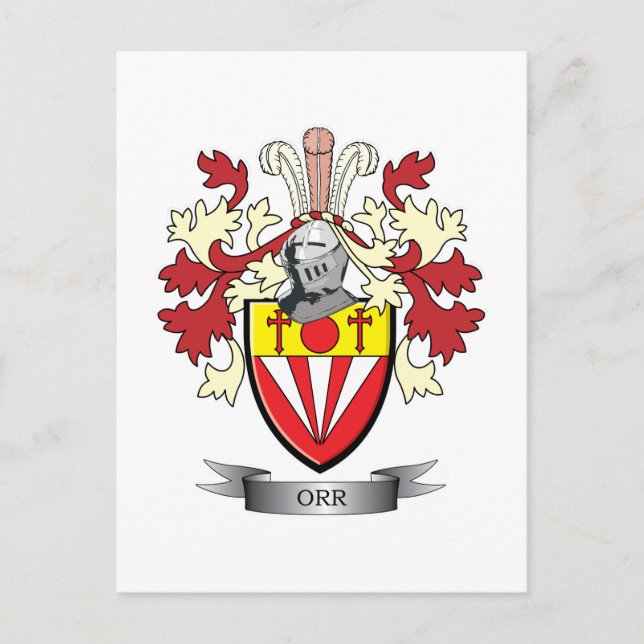 Orr Family Crest Jackar av Arm Vykort (Framsida)