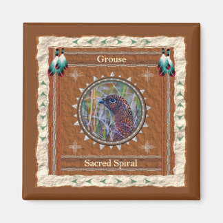 Orrapåfågel Sakral Spiral Energi Magnet