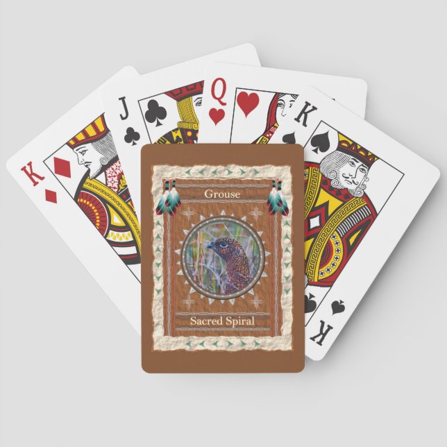 Orrapåfågelns Heliga Spiralenergi Casinokort (Baksidan)