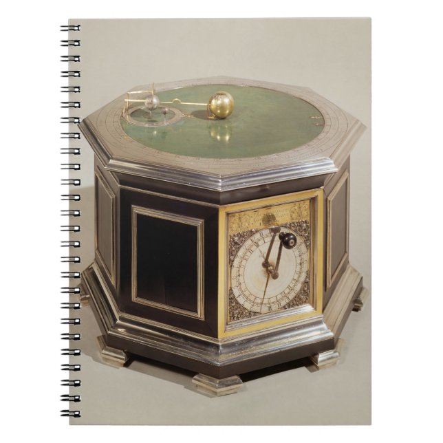 Orrery som göras av den Thomas tompionen Anteckningsbok (Framsidan)