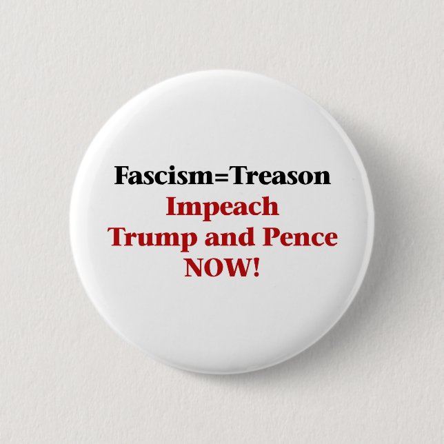 Orsak - Impeach Trump och Pence Knapp (Framsida)
