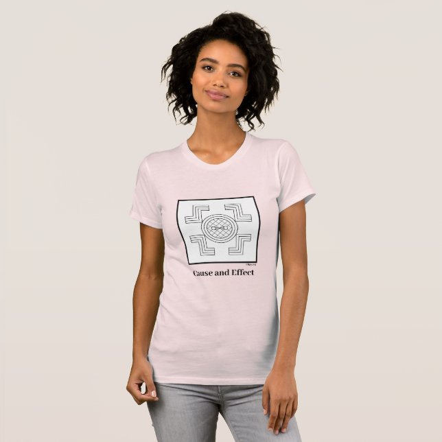 Orsak och verkan t shirt (Hel framsida)