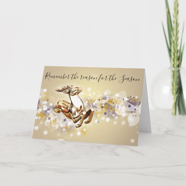 Orsak till årstidens kristna julkort helgkort (Framsida)