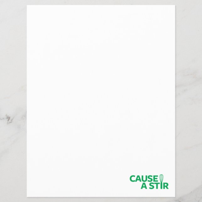 Orsak till en Stir Reklamblad (Framsidan)