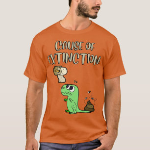 Orsak till utplåning av dinosaurier t shirt