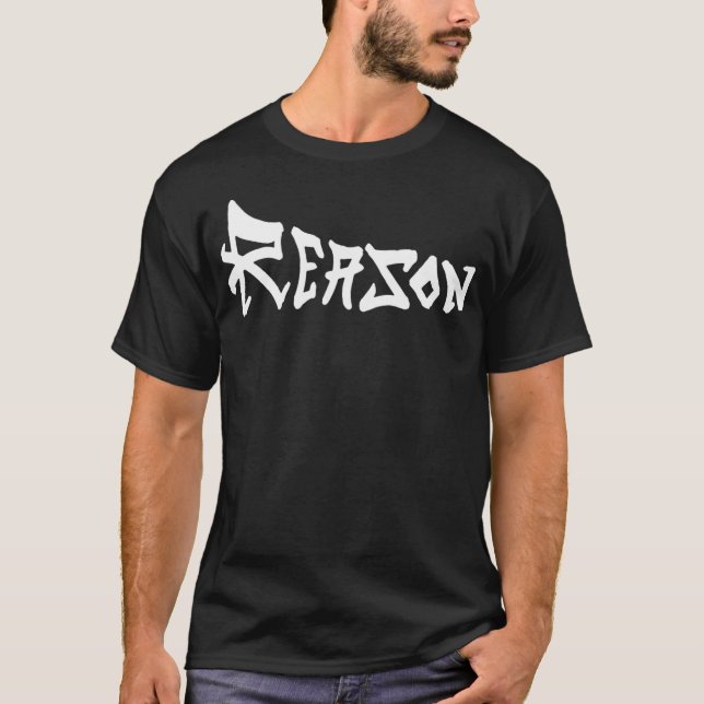 Orsak (vit text) t shirt (Framsida)