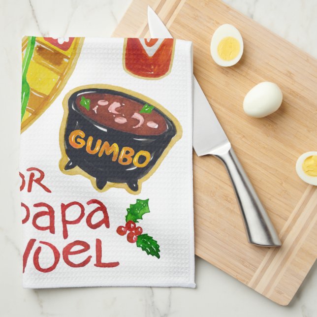 Orsaka köket till julkakor kökshandduk (Vikt i Fjärdedel)