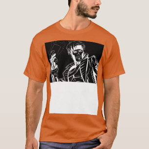 orsakar hjältekopopkonst i tecknad stil-design TSh T Shirt
