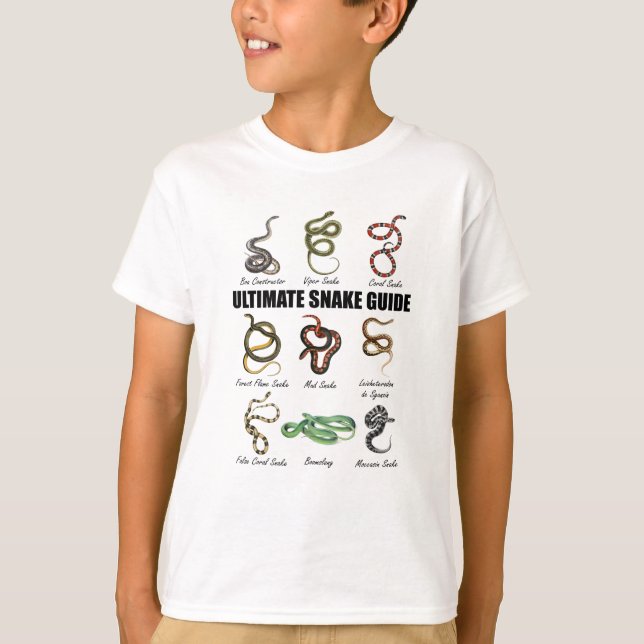 Orsakar Kids Education Service Zookeeper Reptile T Shirt (Framsida)