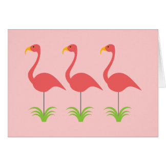 Orsakar rosa Flamingos för Retro korall för några OBS Kort