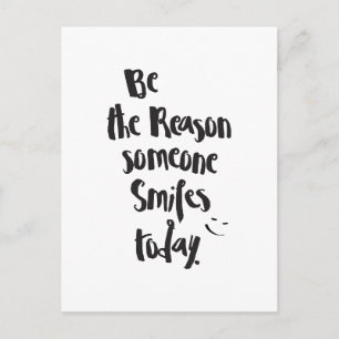 Orsaken till någon SmilesToday, offertcalligrafi Vykort