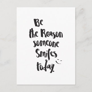 Orsaken till någon SmilesToday, offertcalligrafi Vykort