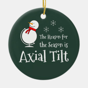 Orsaken till säsongen är Axial Tilt Julgransprydnad Keramik