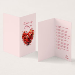 Orsaker till att jag kärlekar dig | Anpassningsbar Kort