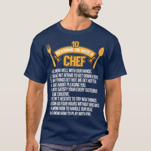 Orsaker till dagens datum: Chef Cook Cooking Kitch T Shirt
