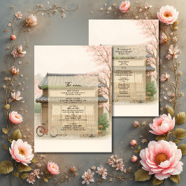 Orsakura japanese, traditionell te-destination meny