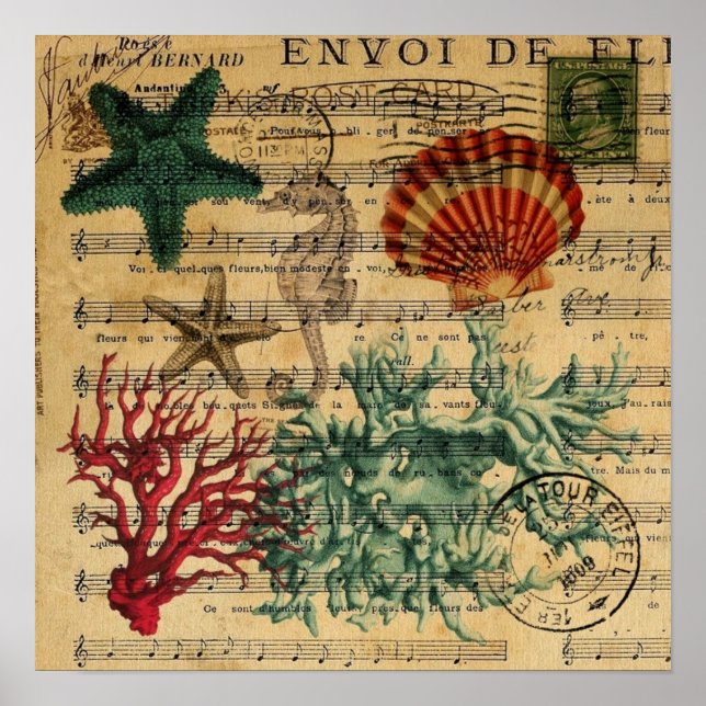 Örsjöar av tropisk korall poster (Framsidan)